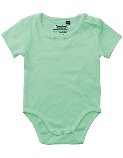 Neutral - Romper Korte Mouwen Baby - Dusty Mint - 100% Biologisch Katoen