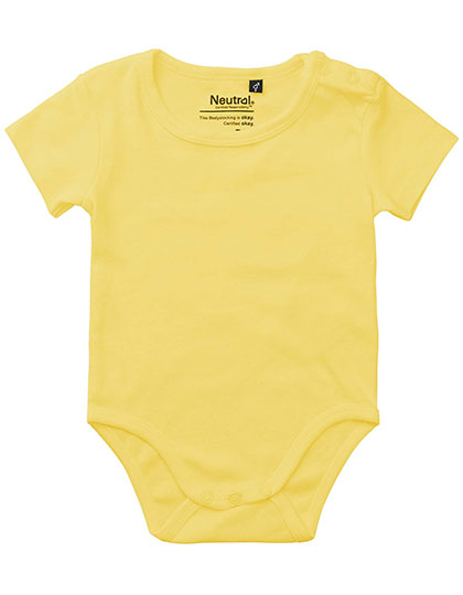 Neutral - Romper Korte Mouwen Baby - Dusty Yellow - 100% Biologisch Katoen