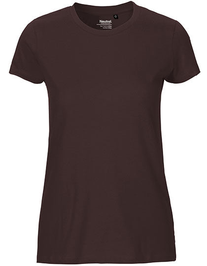 Neutral - Fit Dames T-shirt - Brown - 100% Biologisch Katoen