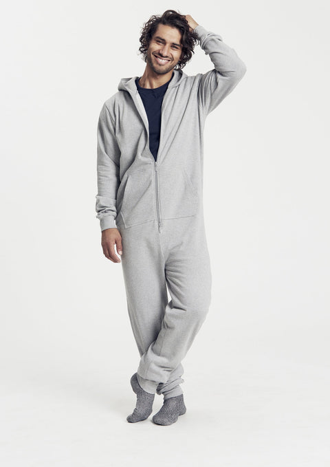 Neutral – Jumpsuit Onesie – Sport Grey – 100% biologisch katoen