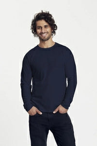 Neutral -  Lange Mouwen T-shirt - Donkerblauw - 100% Duurzaam