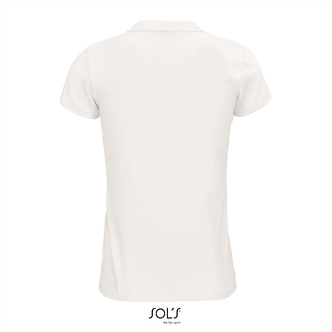 SOL'S - Planet Polo dames - Wit  - 100% Biologisch Katoen