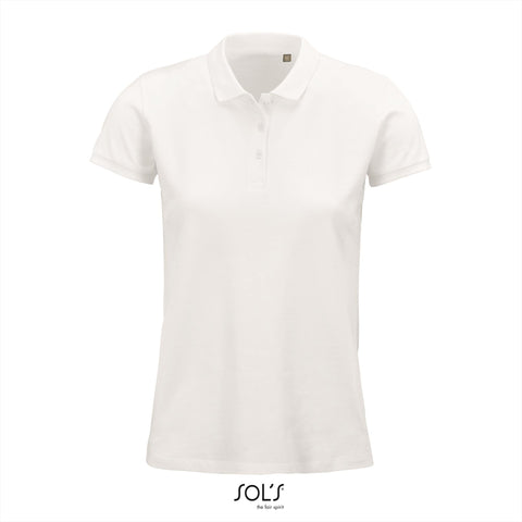 SOL'S - Planet Polo dames - Wit  - 100% Biologisch Katoen