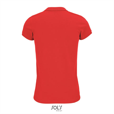 SOL'S - Planet Polo dames - Rood - 100% Biologisch Katoen