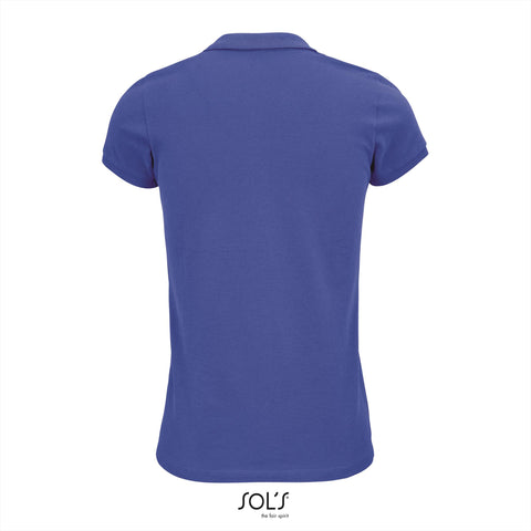 SOL'S - Planet Polo dames - Blauw- 100% Biologisch Katoen