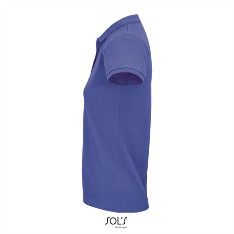 SOL'S - Planet Polo dames - Blauw- 100% Biologisch Katoen