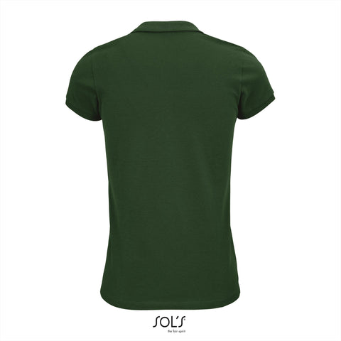 SOL'S - Planet Polo dames - Donkergroen - 100% Biologisch Katoen