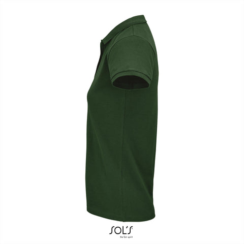 SOL'S - Planet Polo dames - Donkergroen - 100% Biologisch Katoen