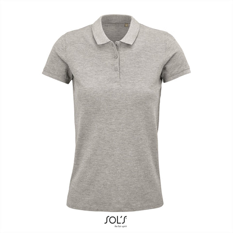 SOL'S - Planet Polo dames - Grijs - 100% Biologisch Katoen