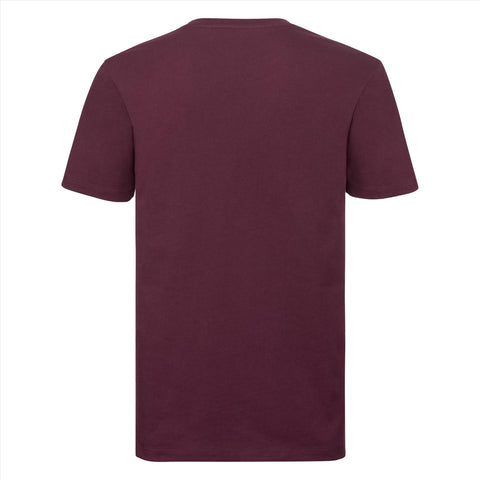 Russell - Pure Organic T-Shirt - Bordeauxrood - 100% Biologisch Katoen
