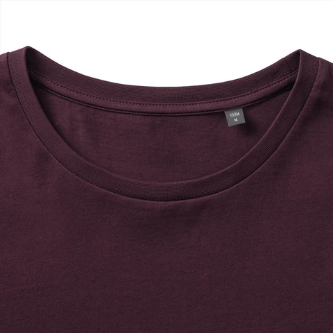 Russell - Pure Organic T-Shirt - Bordeauxrood - 100% Biologisch Katoen