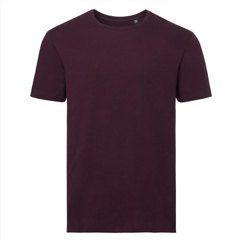 Russell - Pure Organic T-Shirt - Bordeauxrood - 100% Biologisch Katoen