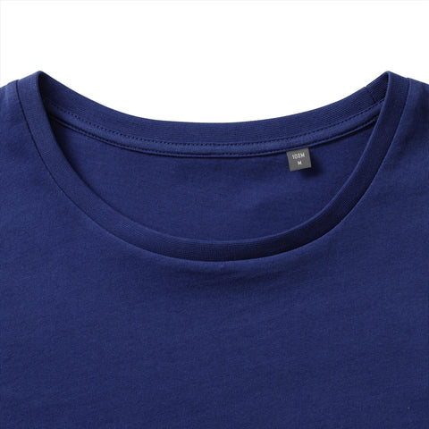 Russell - Pure Organic T-Shirt - Blauw - 100% Biologisch Katoen