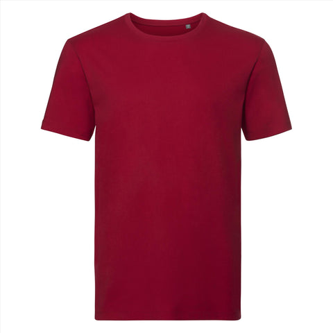 Russell - Pure Organic T-Shirt - Rood - 100% Biologisch Katoen