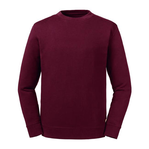 Russell - Reversible Sweater - Bordeaux Rood - 100% Biologisch Katoen