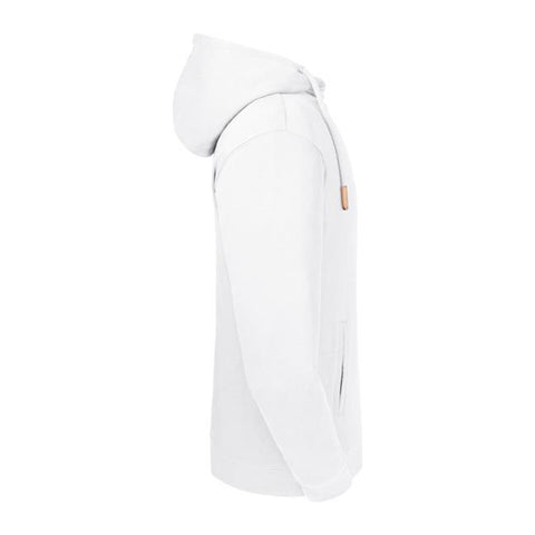 Russell - Organic  Hoge Hals Hoodie - Wit - 100% Biologisch Katoen