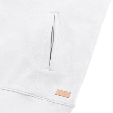 Russell - Organic  Hoge Hals Hoodie - Wit - 100% Biologisch Katoen
