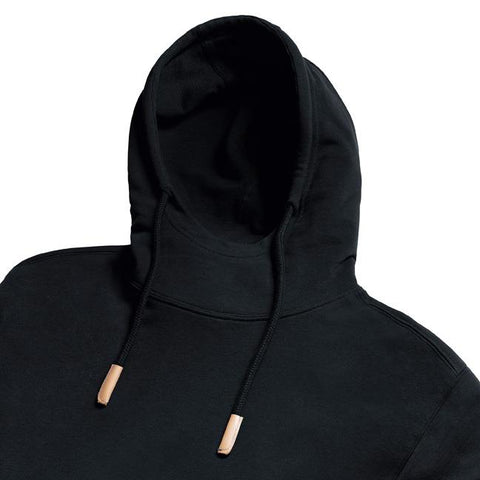 Russell - Organic  Hoge Hals Hoodie - Zwart - 100% Biologisch Katoen