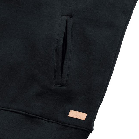 Russell - Organic  Hoge Hals Hoodie - Zwart - 100% Biologisch Katoen