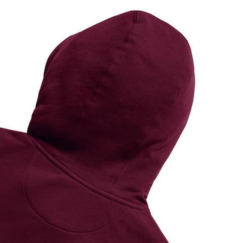 Russell - Organic  Hoge Hals Hoodie - Bordeauxrood - 100% Biologisch Katoen
