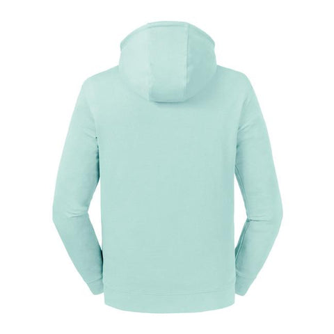Russell - Organic  Hoge Hals Hoodie - Aqua - 100% Biologisch Katoen