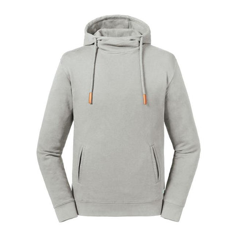 Russell - Organic  Hoge Hals Hoodie - Grijs - 100% Biologisch Katoen