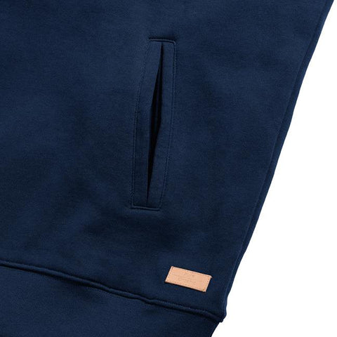 Russell - Organic  Hoge Hals Hoodie - Donkerblauw - 100% Biologisch Katoen