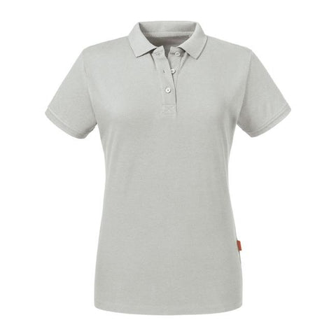 Russell - Pure Organic Polo Dames - Grijs - 100% Biologisch Katoen