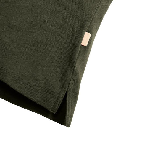 Russell - Pure Organic Polo Dames - Donkergroen - 100% Biologisch Katoen