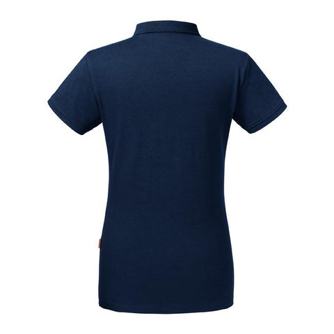 Russell - Pure Organic Polo Dames - Donkerblauw - 100% Biologisch Katoen