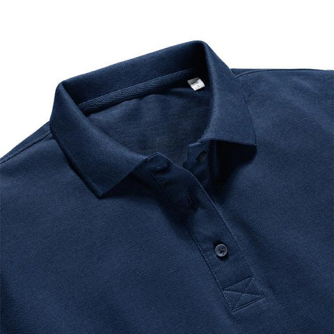 Russell - Pure Organic Polo Dames - Donkerblauw - 100% Biologisch Katoen