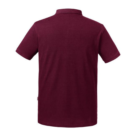 Russell - Pure Organic Polo - Bordeauxrood- 100% Biologisch Katoen