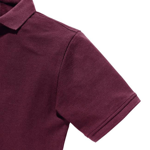 Russell - Pure Organic Polo - Bordeauxrood- 100% Biologisch Katoen