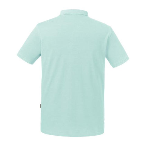 Russell - Pure Organic Polo - Aqua - 100% Biologisch Katoen