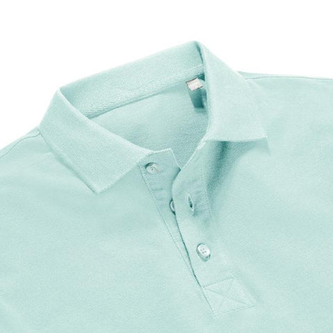 Russell - Pure Organic Polo - Aqua - 100% Biologisch Katoen