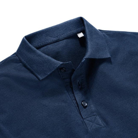 Russell - Pure Organic Polo - Donkerblauw  - 100% Biologisch Katoen