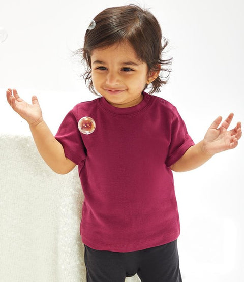 BabyBugz - Baby T-Shirt - Bordeaux Rood - 100% Biologisch Katoen