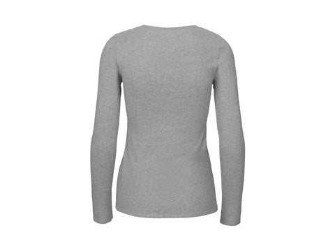 Neutral -  Lange Mouwen T-shirt Dames - Grijs - 100% Duurzaam
