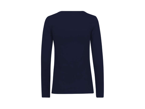 Neutral -  Lange Mouwen T-shirt Dames - Donkerblauw - 100% Duurzaam