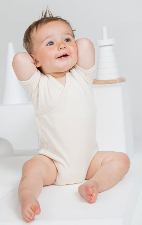 BabyBugz - Baby Kimono Romper - Naturel - 100% Biologisch Katoen