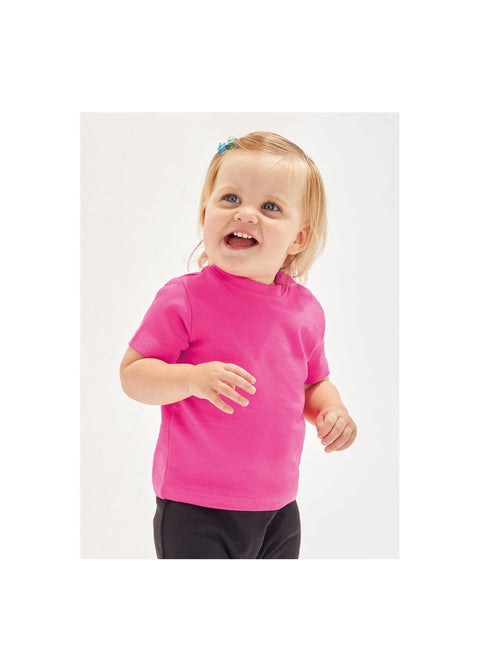 BabyBugz - Baby T-Shirt - Donkerroze - 100% Biologisch Katoen