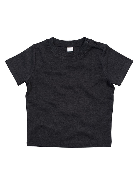 BabyBugz - Baby T-Shirt - Donkergrijs - 100% Biologisch Katoen