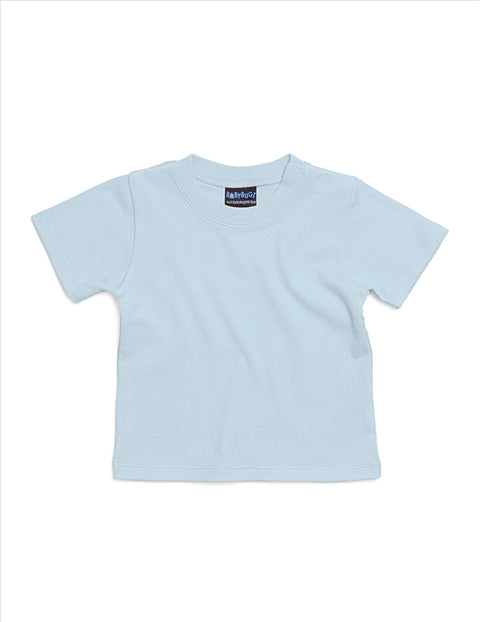 BabyBugz - Baby T-Shirt - Poederblauw  - 100% Biologisch Katoen