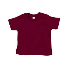 BabyBugz - Baby T-Shirt - Bordeaux Rood - 100% Biologisch Katoen