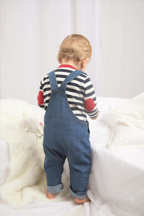 BabyBugz - Baby Tuinpak - Denim - 100% Biologisch Katoen