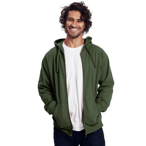 Neutral - Hoodie met Rits - Khaki - 100% Biologisch Katoen