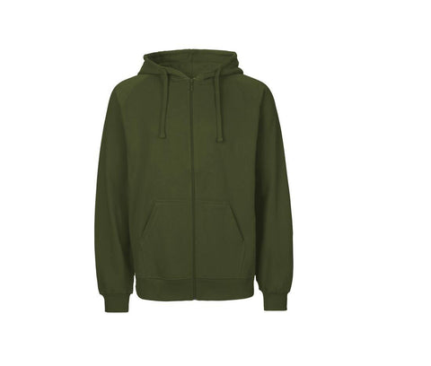 Neutral - Hoodie met Rits - Khaki - 100% Biologisch Katoen