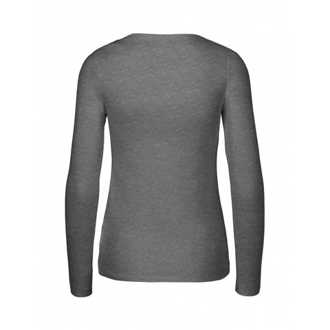 Neutral -  Lange Mouwen T-shirt Dames - Donkergrijs - 100% Duurzaam